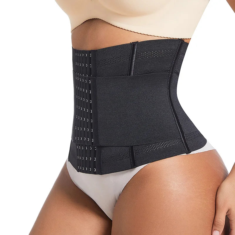 Shapewear Women Corset Waist Trainer Body Shaper Double Tummy Control Slimming Sheath Flat Belly Reductive Belts Cincher